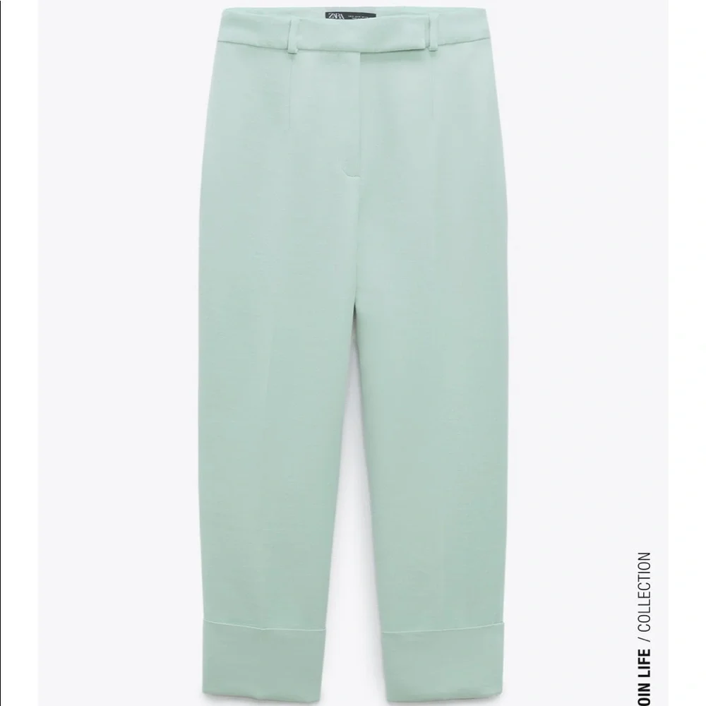 Zara Mint Green Belted Pantsuit - Picture 7 of 10
